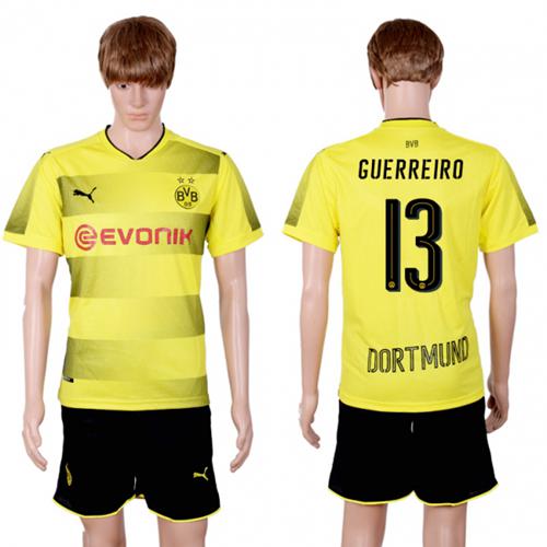 Dortmund #13 Guerreiro Home Soccer Club Jersey