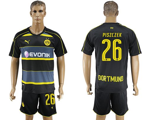 Dortmund #26 Piszczek Away Soccer Club Jersey