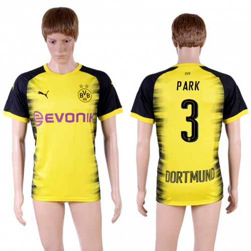 Dortmund #3 Park Yellow Soccer Club Jersey