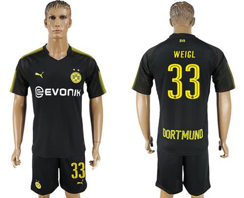 Dortmund #33 Weigl Away Soccer Club Jersey
