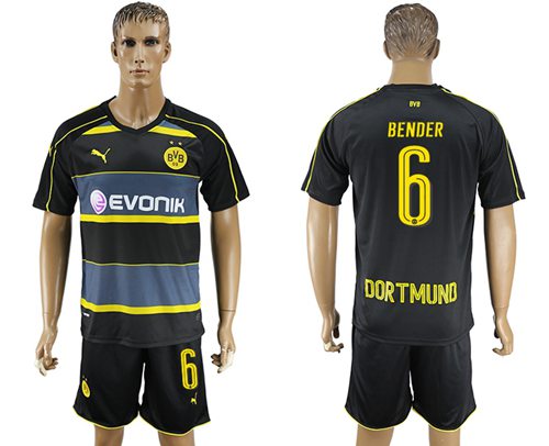 Dortmund #6 Bender Away Soccer Club Jersey
