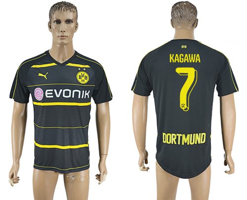 Dortmund #7 Kagawa Away Soccer Club Jersey