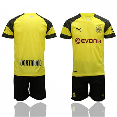 Dortmund Blank Home Soccer Club Jersey