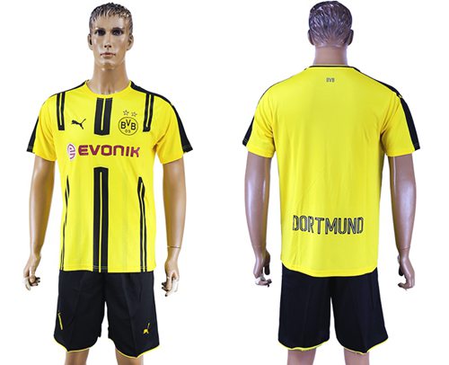Dortmund Blank Home Soccer Club Jersey
