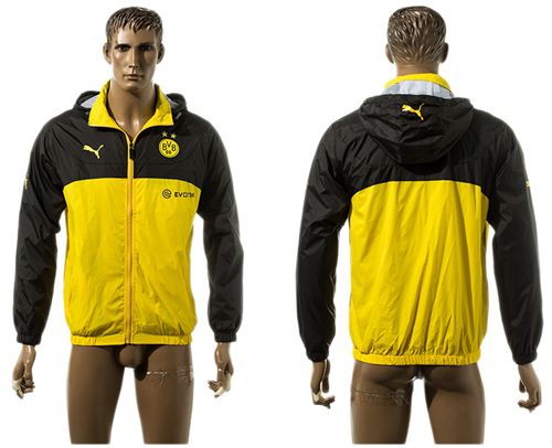Dortmund Soccer Jackets Black Yellow