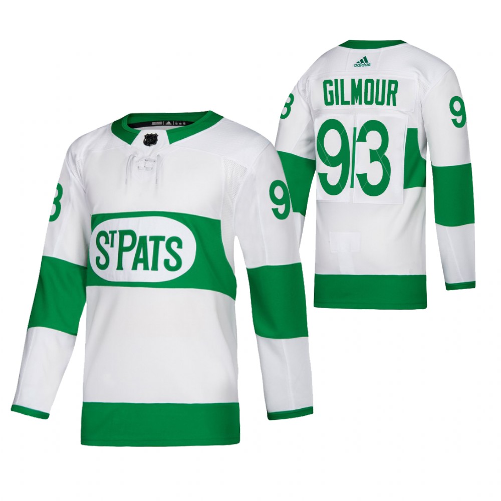 Doug Gilmour #93 Maple Leafs 2021 St. Pats Men Jersey Throwback Authentic Green