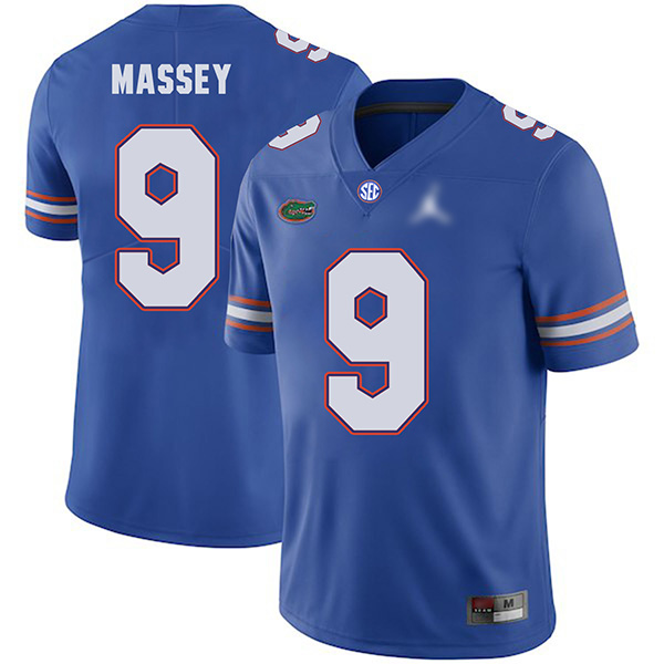Dre Massey Florida Gators Men's Jersey - #9 NCAA Blue Untouchable Authentic