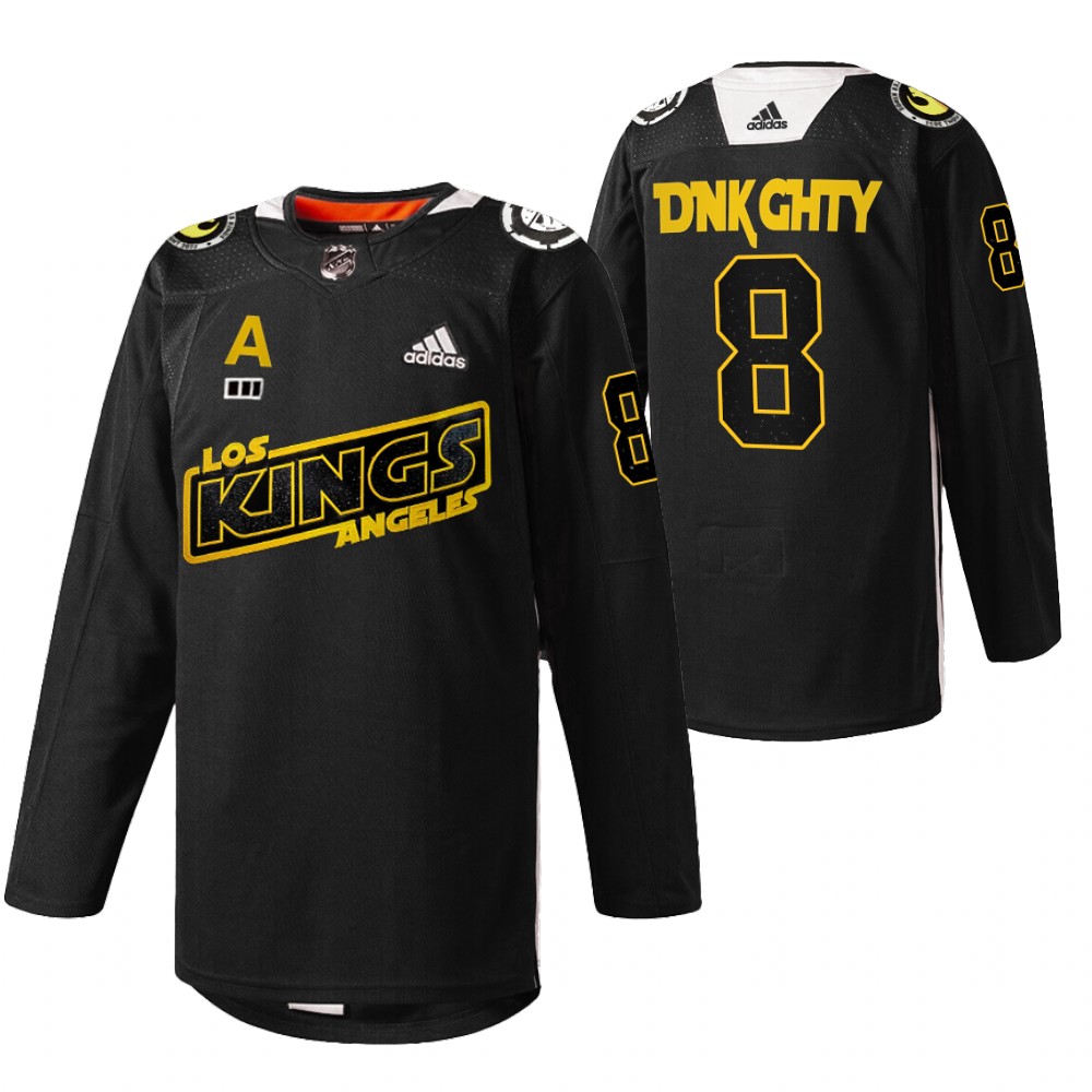 Drew Doughty Kings Star Wars Night Jersey Black Warmup