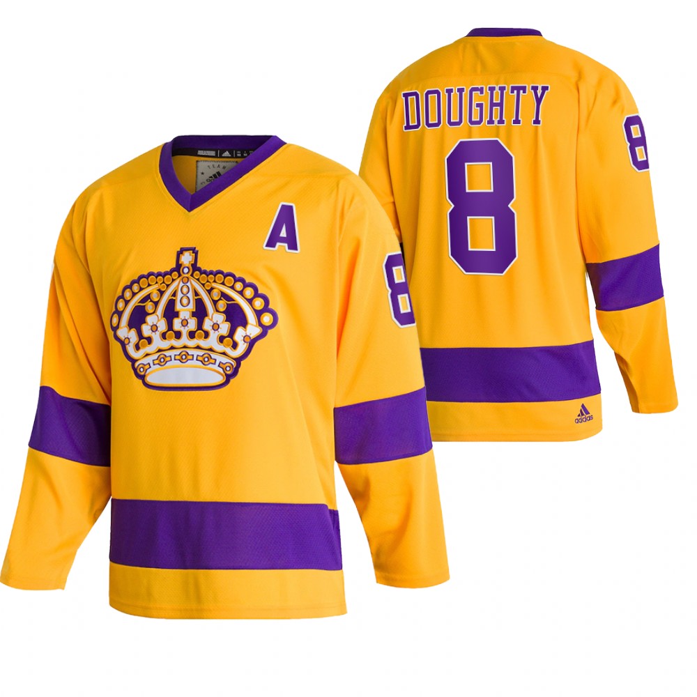 Drew Doughty Kings Team Classics Gold Throwback Jersey
