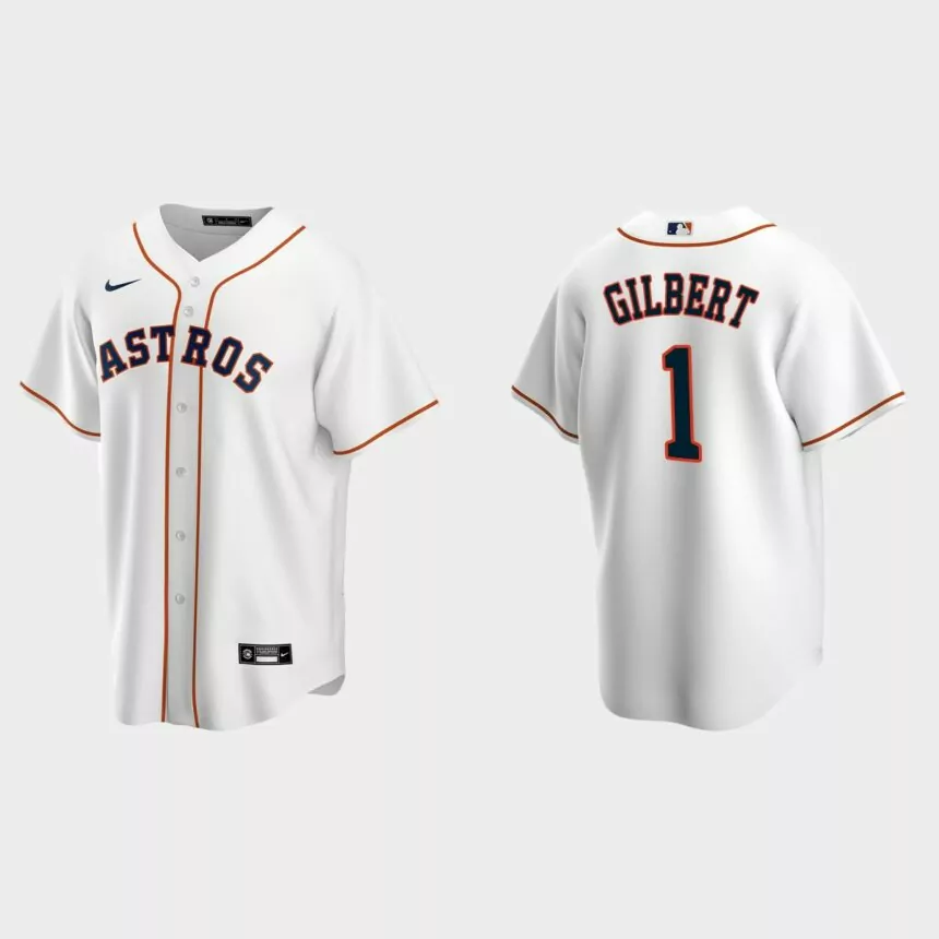 Drew Gilbert Houston Astros 2022 MLB Draft Home Replica Jersey – White