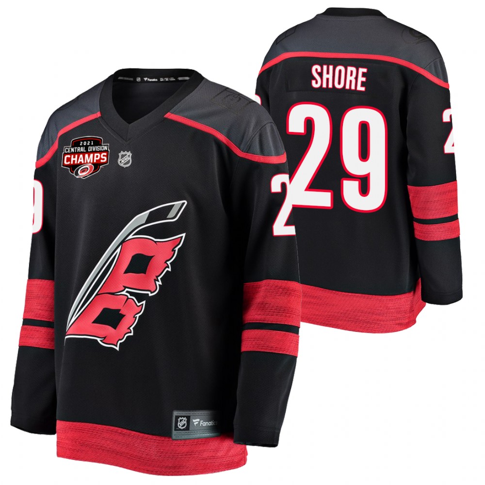 Drew Shore Hurricanes 2021 Central Division Champions Black Jersey