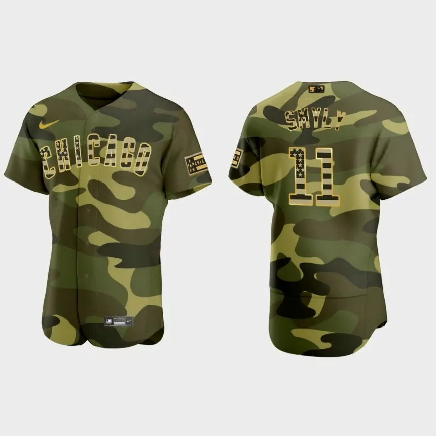 Drew Smyly Chicago Cubs 2022 Armed Forces Day Authentic Jersey – Camo