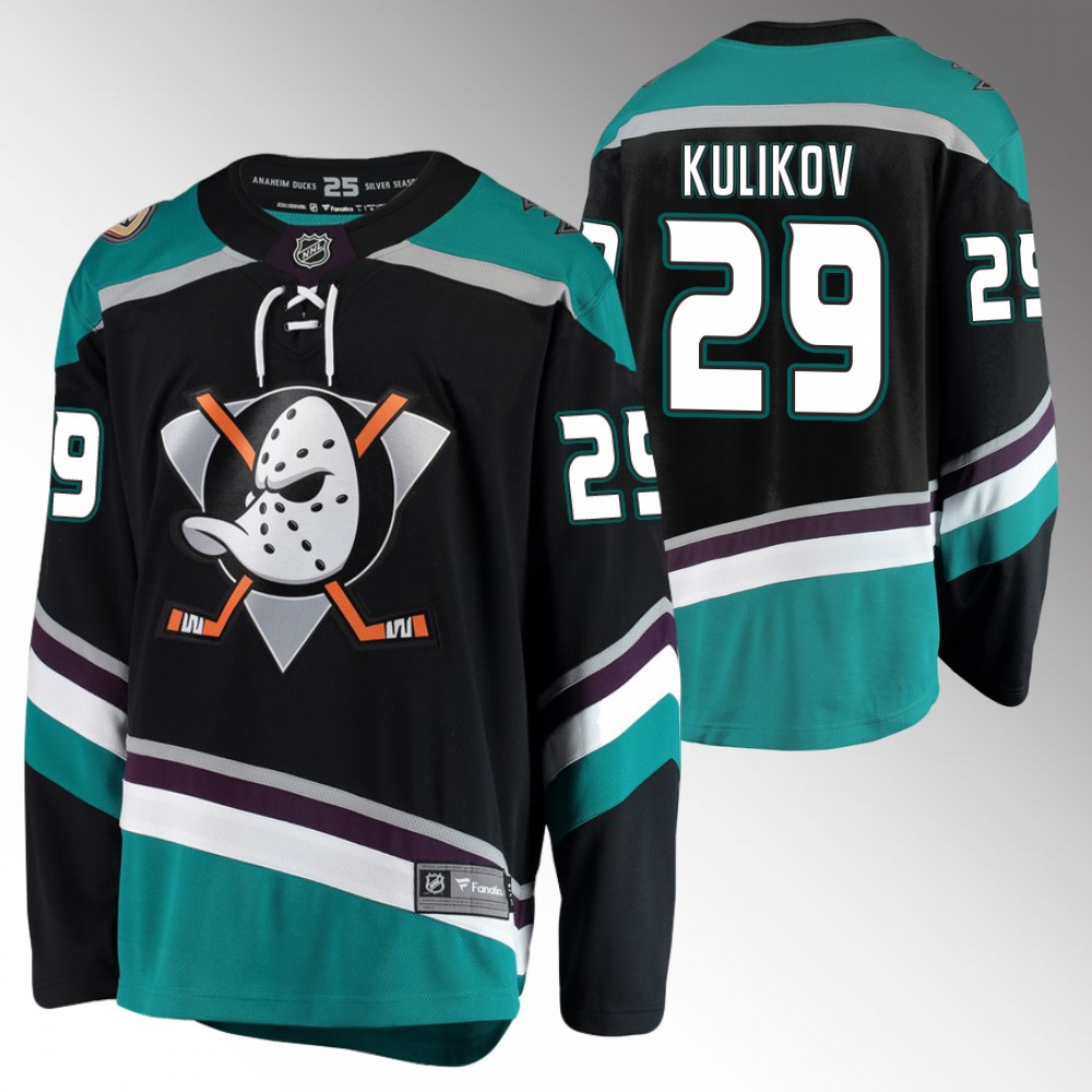 Ducks #29 Dmitry Kulikov Black Alternate Jersey