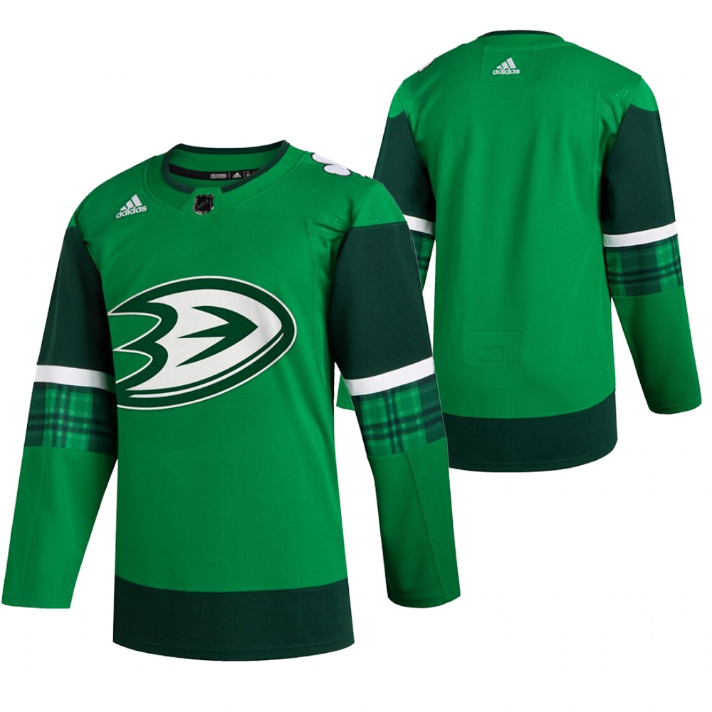 Ducks 2020 St. Patrick's Day Green # Jersey
