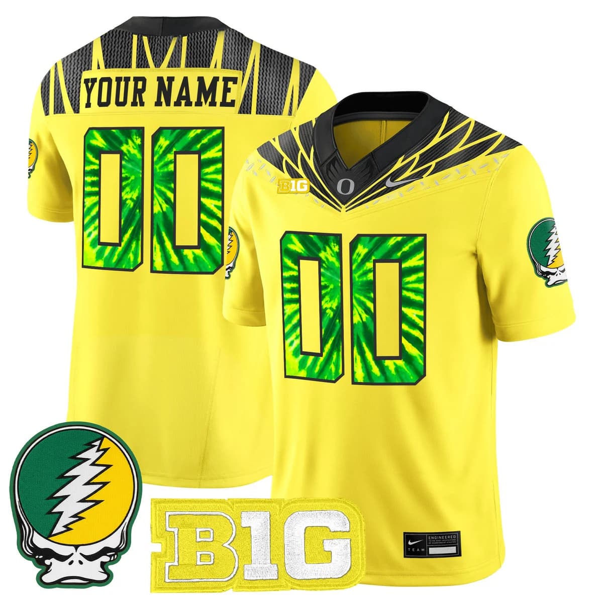Ducks 2025 Grateful Ducks Vapor Limited Custom Jersey - All Stitched Yellow