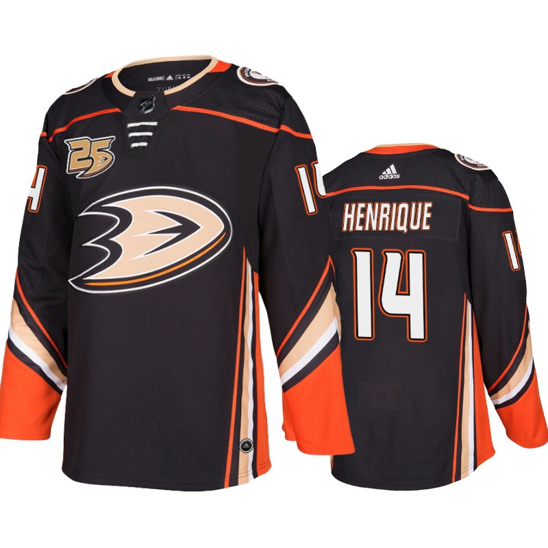 Ducks Adam Henrique Black Commemorative 25th Anniversary Jersey