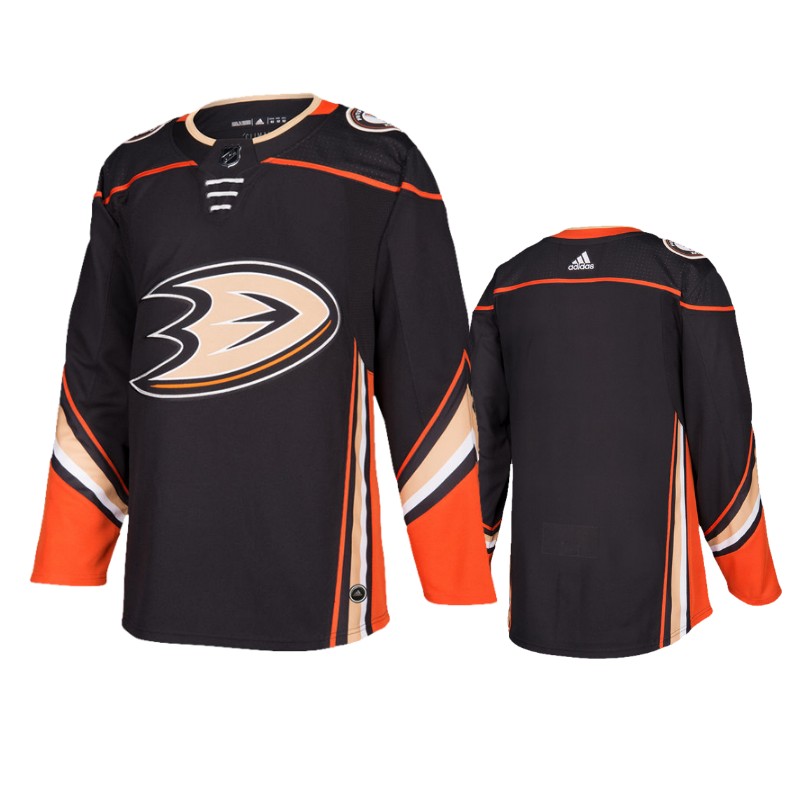 Ducks Black Authentic Blank Home Jersey