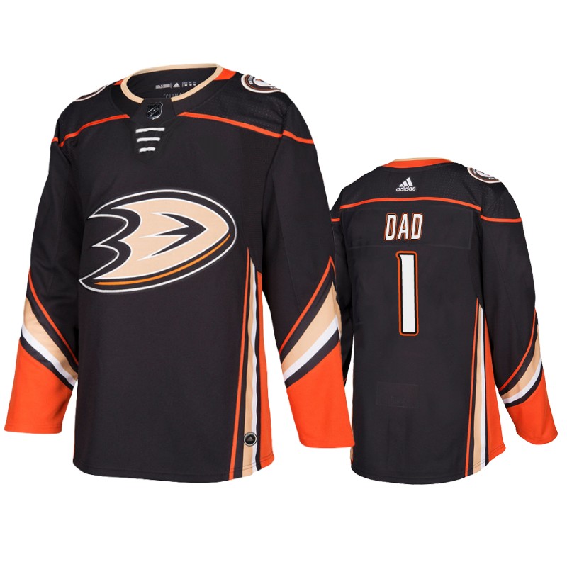 Ducks Black Number 1 Dad Father's Day Jersey