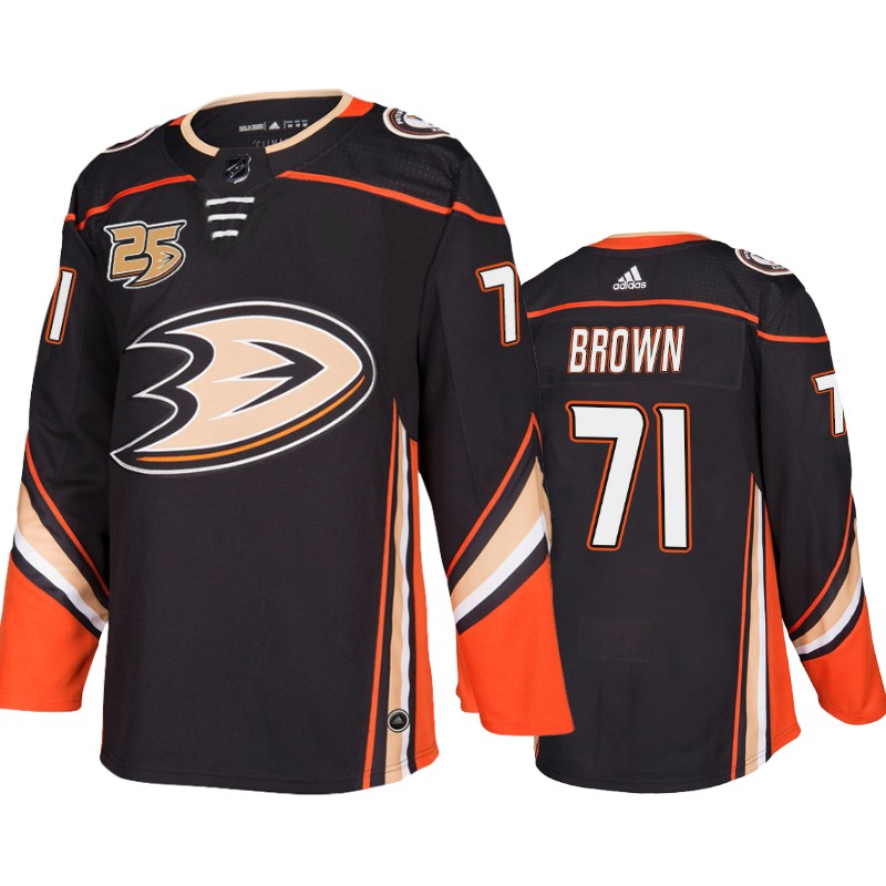 Ducks JT Brown Black Commemorative 25th Anniversary Jersey