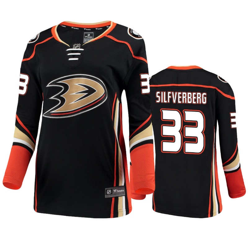 Ducks Jakob Silfverberg Black Breakaway Player Home Jersey