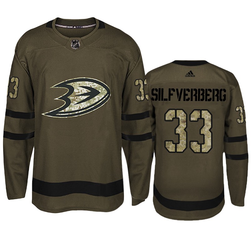 Ducks Jakob Silfverberg Camo Military Jersey