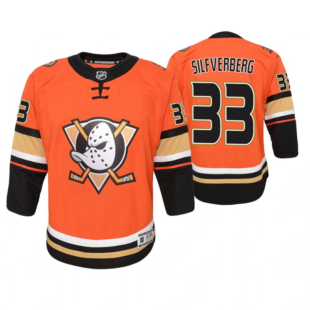 Ducks Jakob Silfverberg Youth Premier Alternate Jersey Fanatics