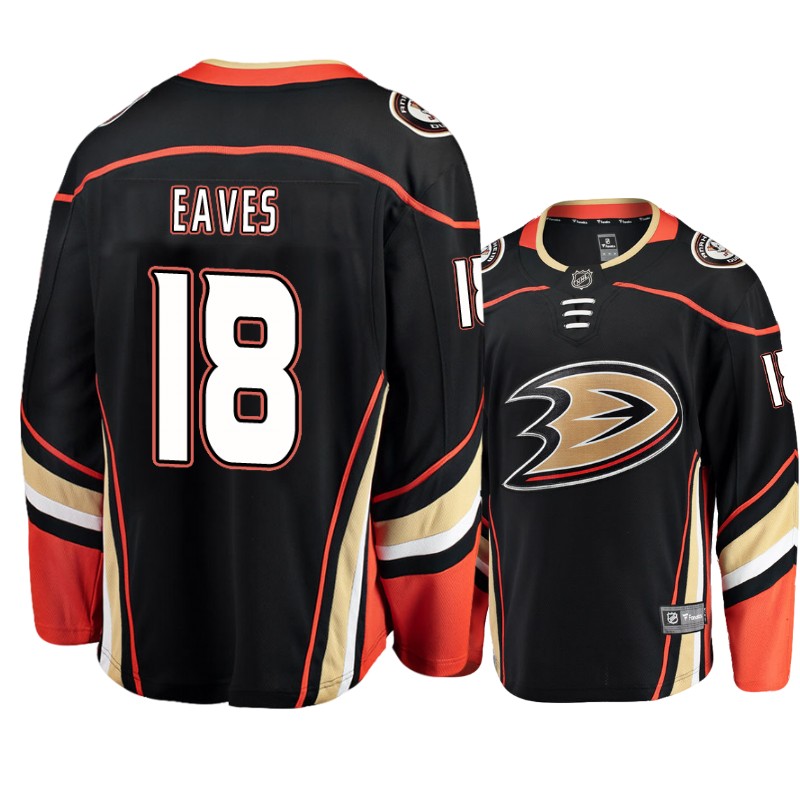 Ducks Patrick Eaves Black Breakaway Fanatics Branded Jersey