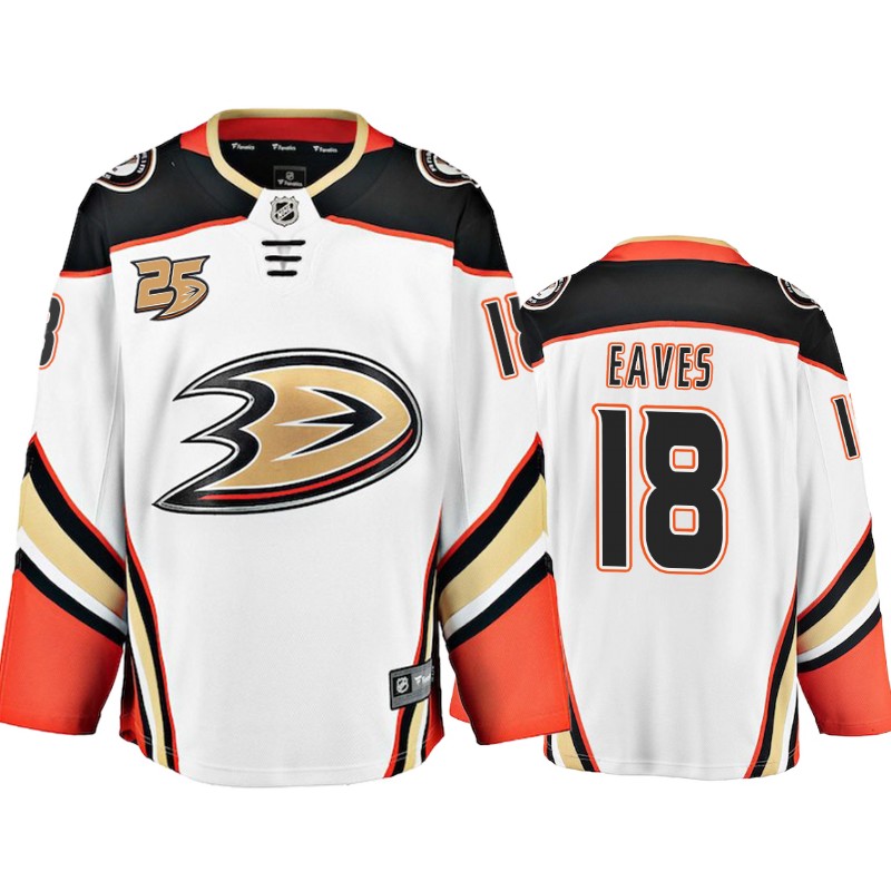 Ducks Patrick Eaves White Away 25th Anniversary Jersey