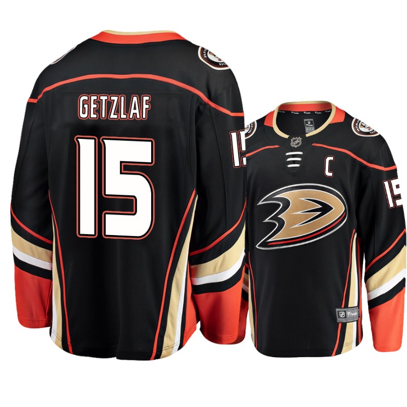 Ducks Ryan Getzlaf Black Breakaway Fanatics Branded Jersey