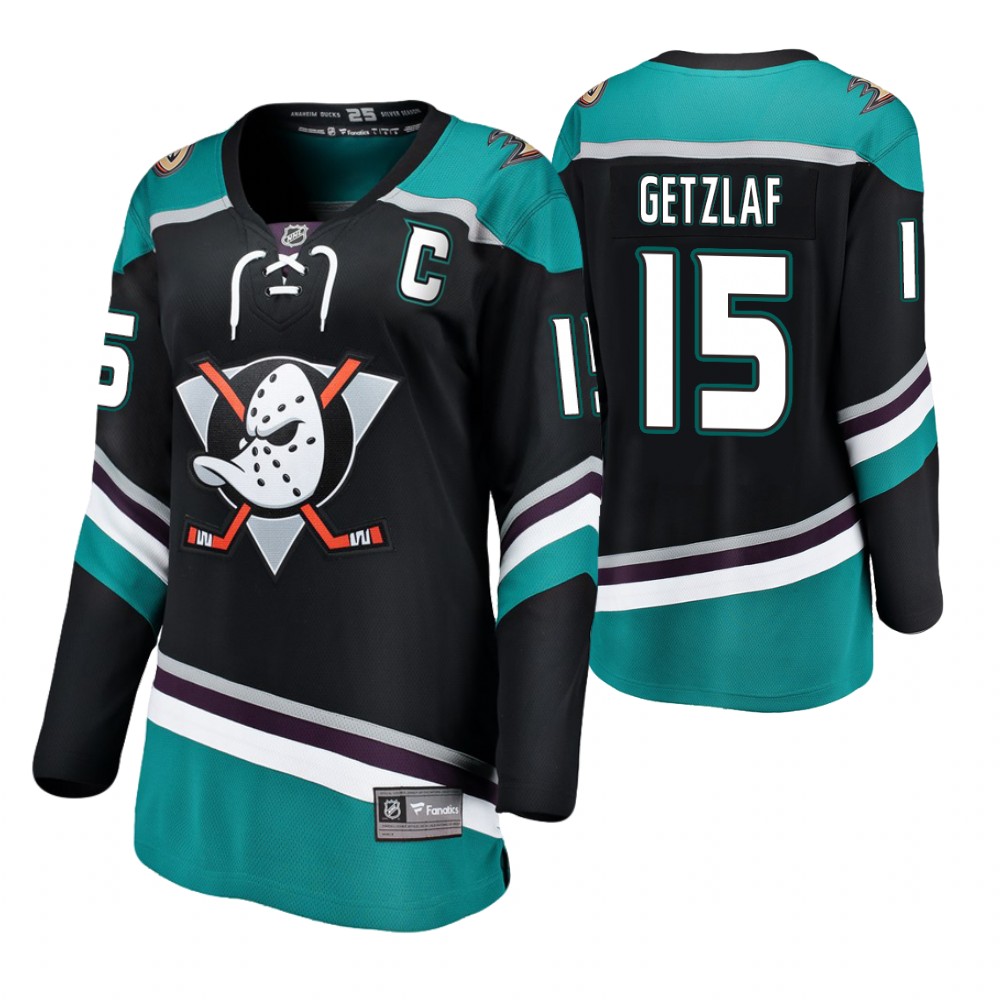 Ducks Ryan Getzlaf Women's Breakaway Player Fanatics Branded Alternate Jersey