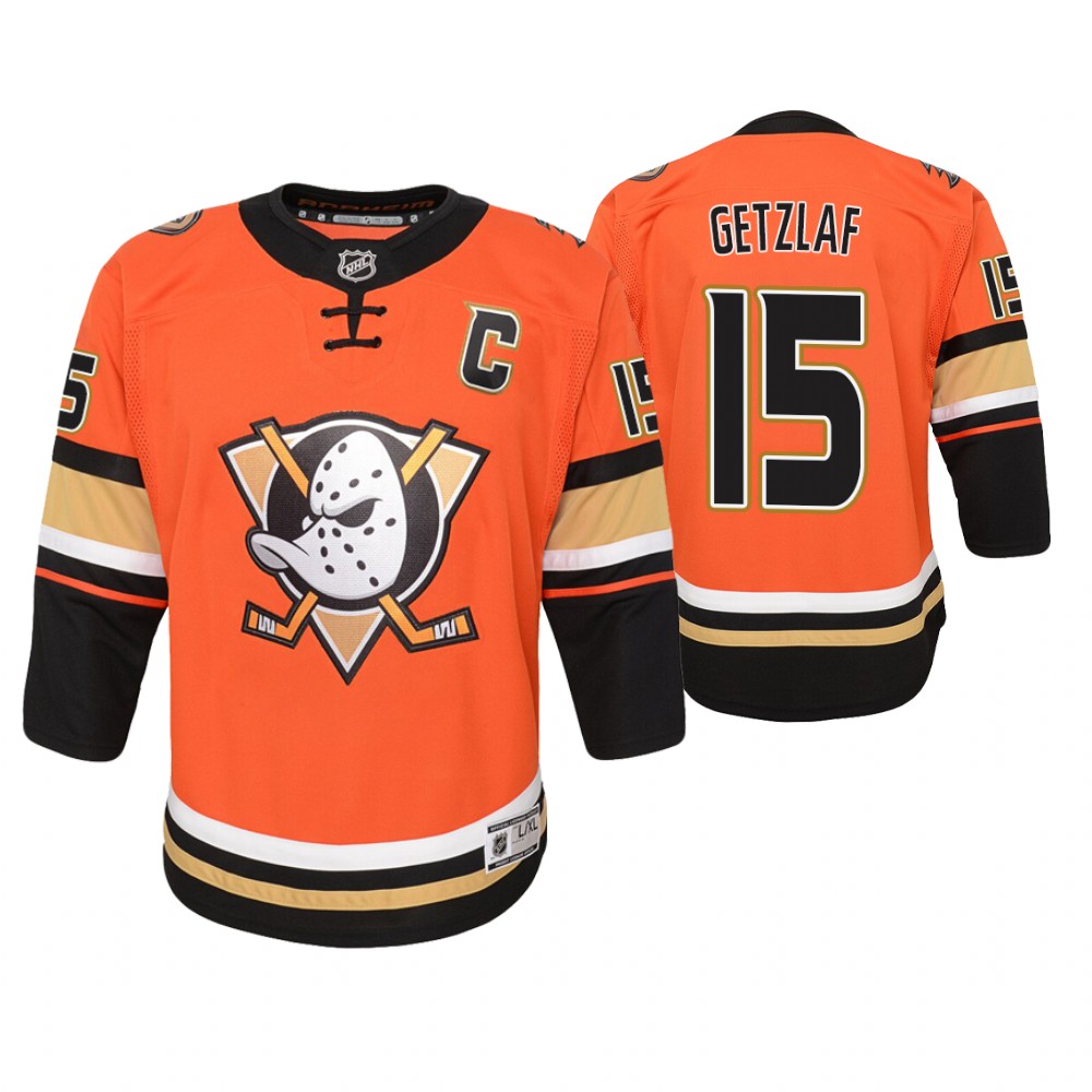 Ducks Ryan Getzlaf Youth Premier 2019-20 Alternate Jersey