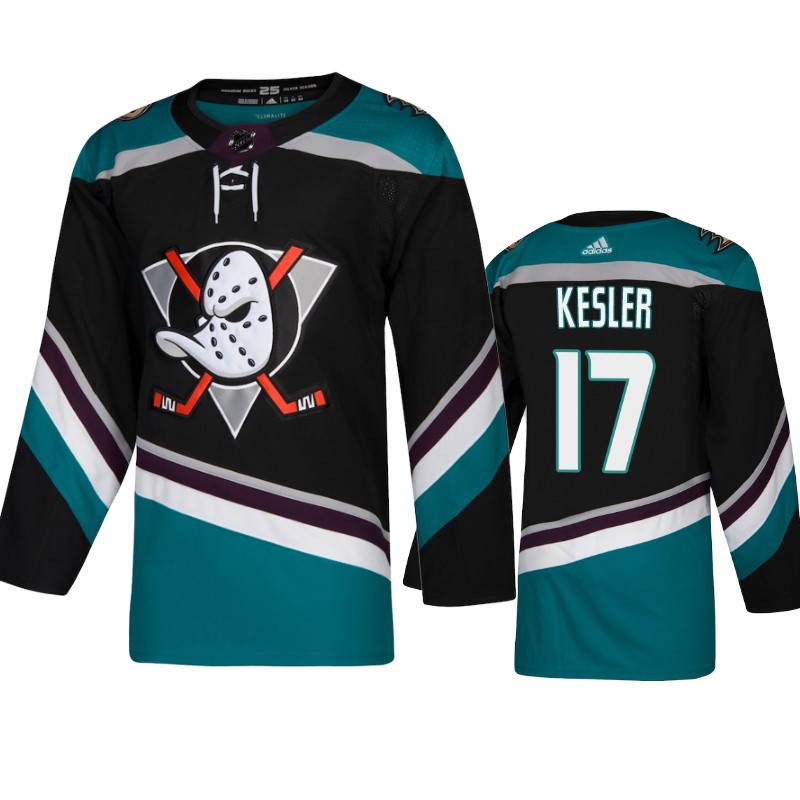 Ducks Ryan Kesler Black 25th Anniversary Alternate Jersey