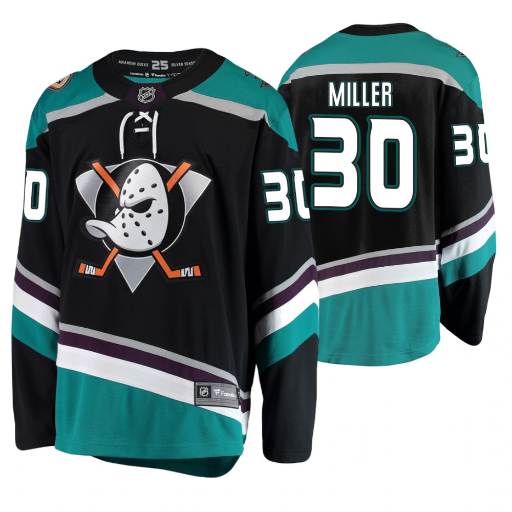 Ducks Ryan Miller Youth Breakaway Player Fanatics Branded Alternate Jersey