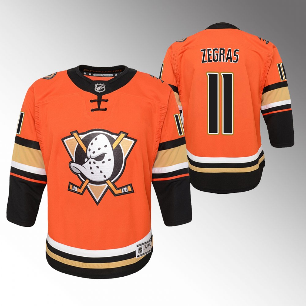 Ducks Trevor Zegras Alternate Jersey Youth Breakaway Player