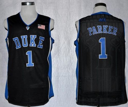 Duke Blue Devils #1 Jabari Parker Black Basketball Stitched NCAA Jersey