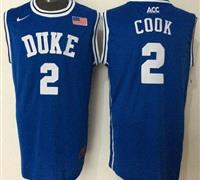 Duke Blue Devils #2 Quinn Cook Blue Basketball New Stitched NCAA Jersey