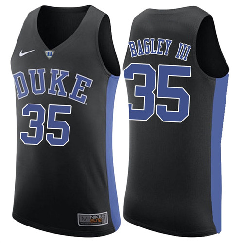 Duke Blue Devils Black Marvin Bagley III College College Basketball Jersey