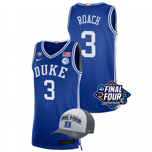 Duke Blue Devils Jeremy Roach 2022 March Madness Final Four Royal Basketball Jersey Men