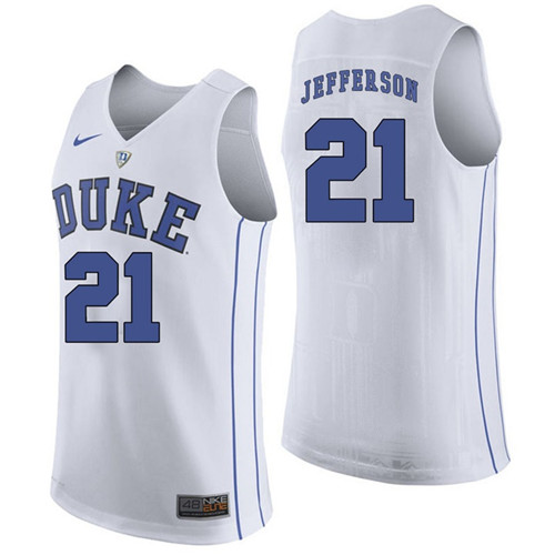 Duke Blue Devils White Amile Jefferson NCAA Basketball Jersey