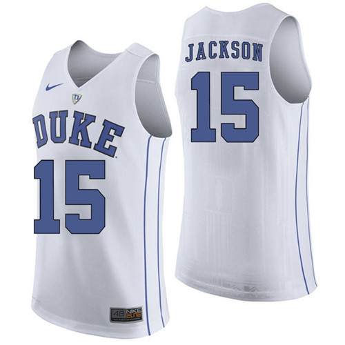Duke Blue Devils White Frank Jackson NCAA Basketball Jersey
