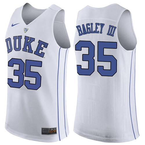 Duke Blue Devils White Marvin Bagley III College College Basketball Jersey