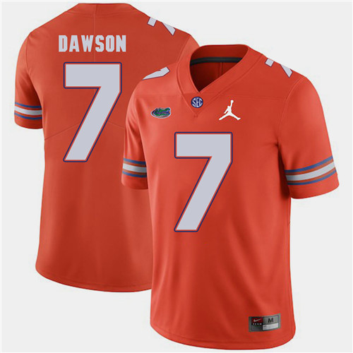 Duke Dawson Florida Gators Orange Jordan Brand 2018 Football Jersey