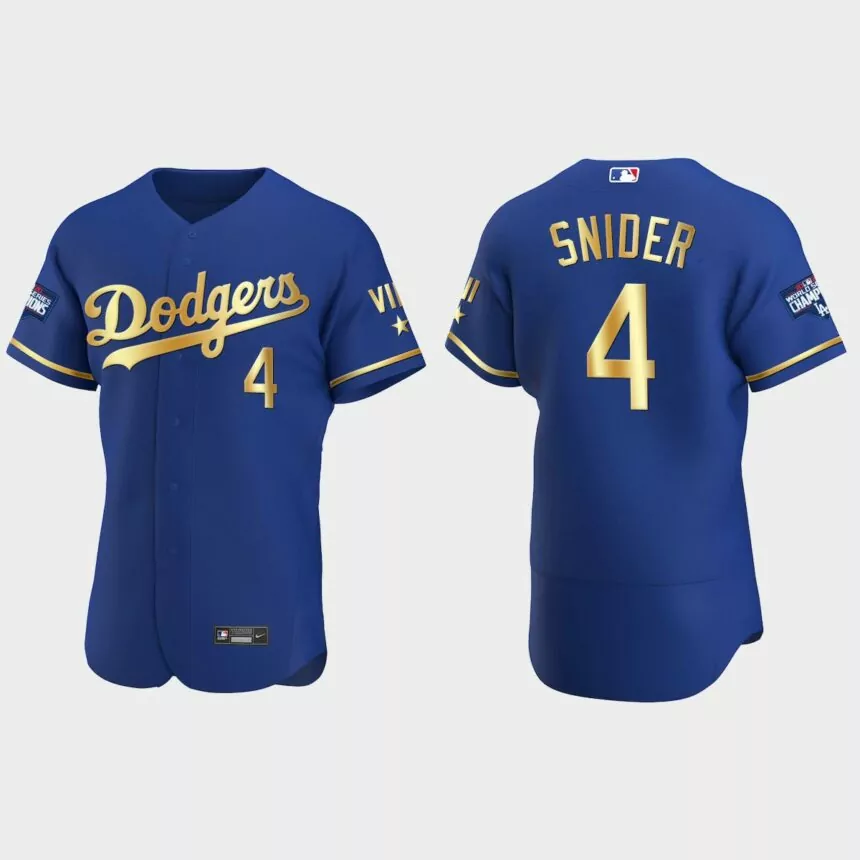 Duke Snider Los Angeles Dodgers 2021 Gold Program World Series Champions Jersey – Royal