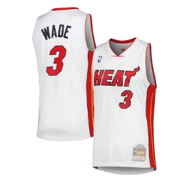 Dwyane Wade Miami Heat Mitchell & Ness 2001-02 Hardwood Classics Swingman Jersey - White