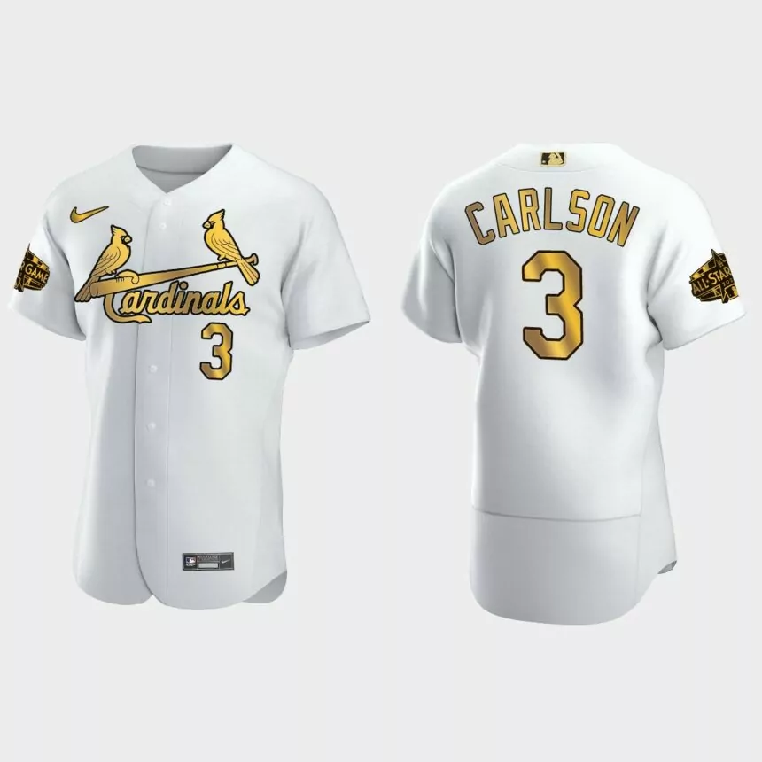 Dylan Carlson St. Louis Cardinals 2022 MLB All-Star Game Jersey – White Gold