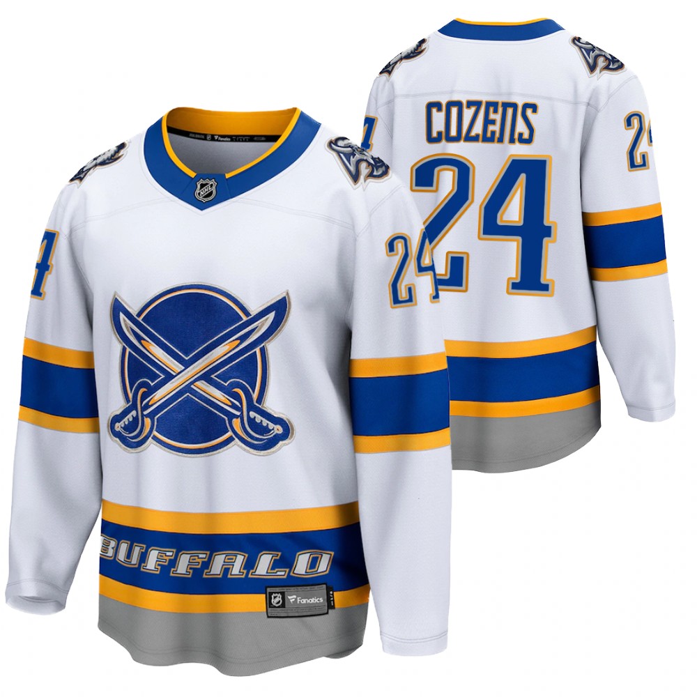 Dylan Cozens Buffalo Sabres 2021 Reverse Retro White Men Jersey Special Edition
