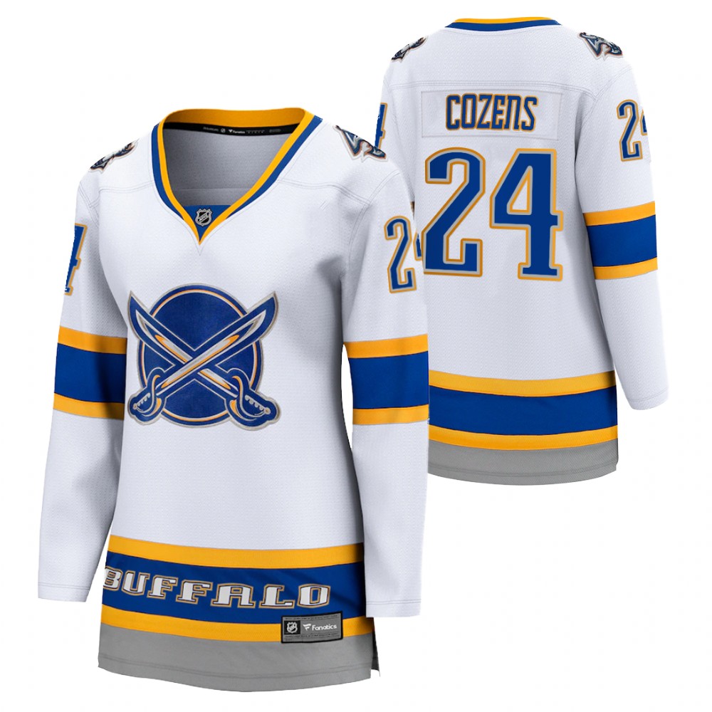 Dylan Cozens Buffalo Sabres 2021 Reverse Retro White Women Jersey Special Edition