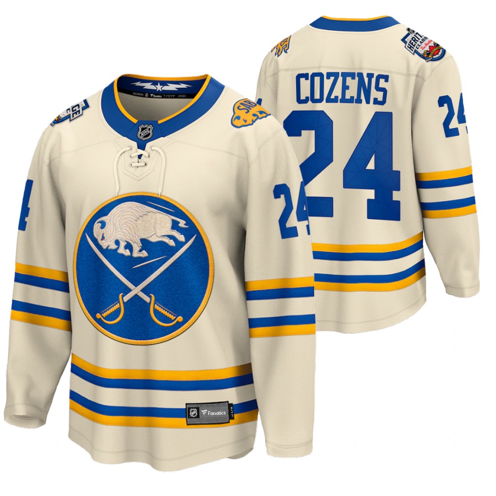 Dylan Cozens Buffalo Sabres 2022 Heritage Classic Cream Jersey