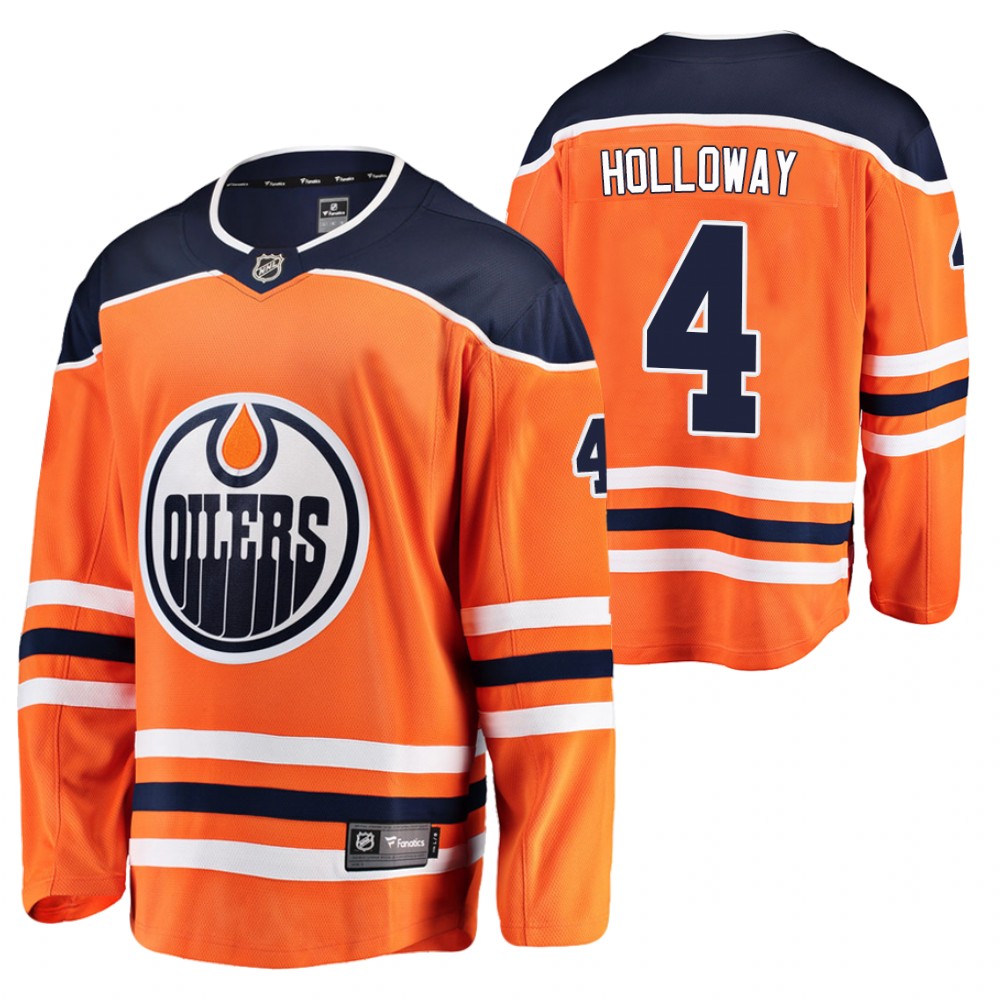 Dylan Holloway Edmonton Oilers 2020 NHL Draft Orange Home Jersey