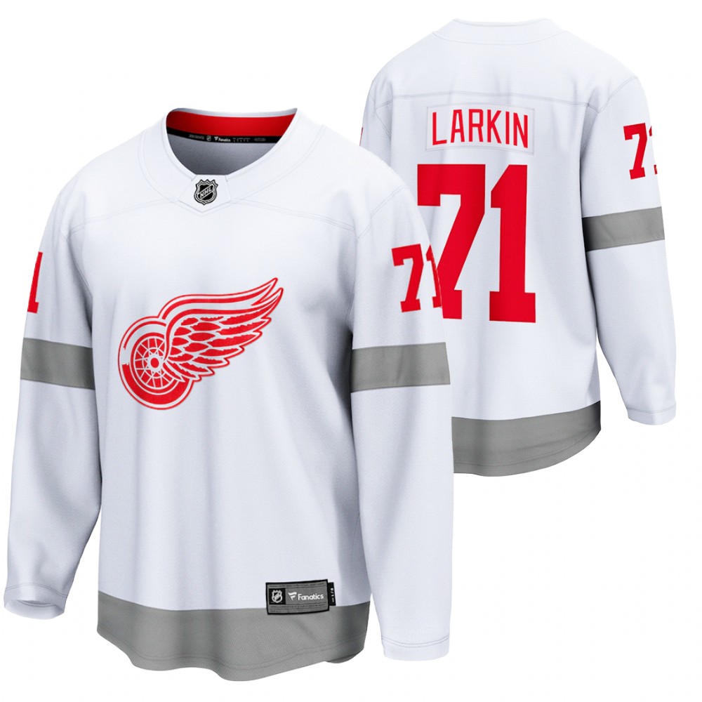 Dylan Larkin Detroit Red Wings 2021 Special Edition White Men Jersey Retro